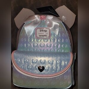 Loungefly Minnie Mouse Ruffled Ear Backpack NWT